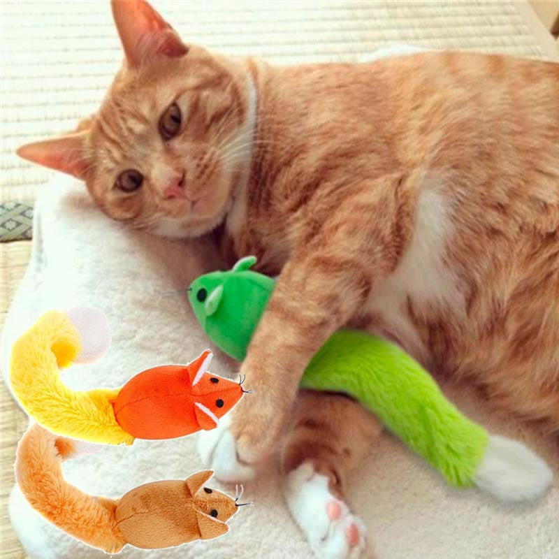 Long Tail Mouse Cat Toy for Indoor Play